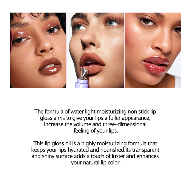 Private Label Lipgloss Langvarig Glat Silkeagtig Lip Glaze