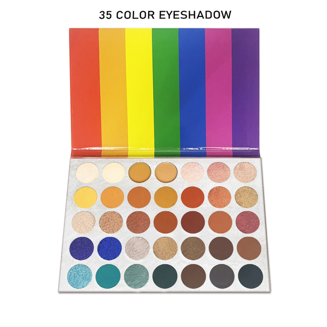 Tints feest 35 kleuren matte en glans oogschaduwpalet
