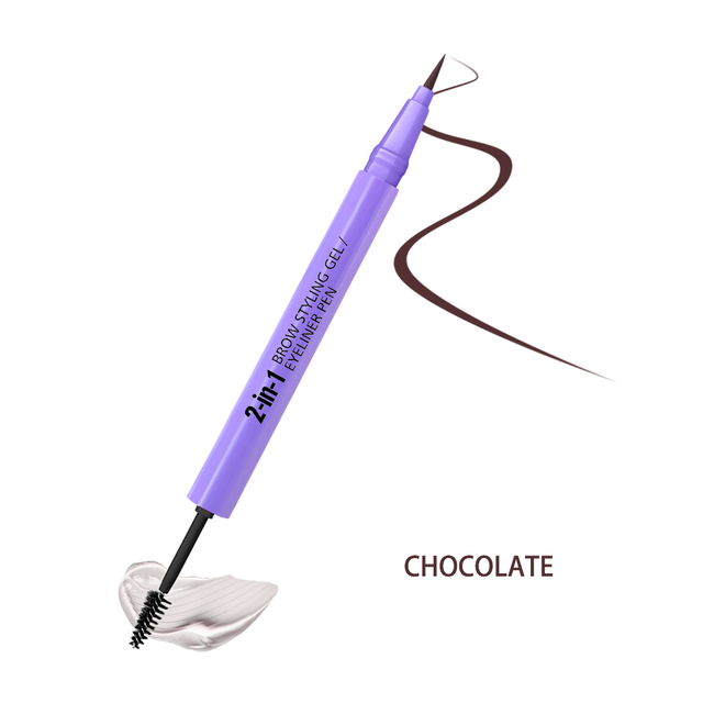 2 in 1 Eyeliner Waterproof Smudge Proof Eyeliner Gel en Eyeliner Potlood