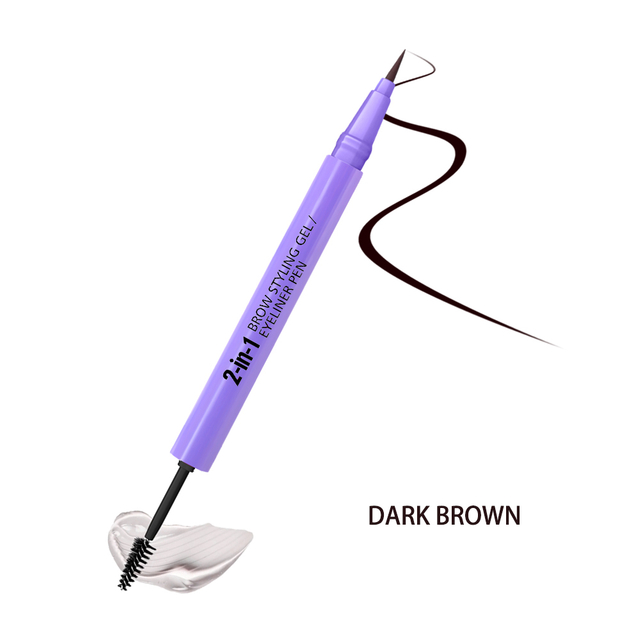 2 in 1 Eyeliner Waterproof Smudge Proof Eyeliner Gel en Eyeliner Potlood