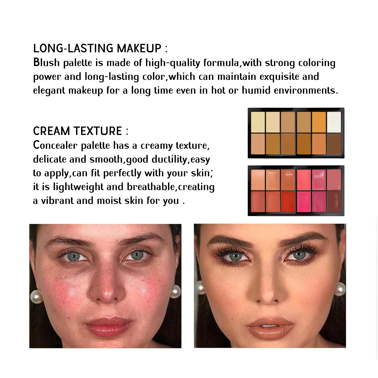 TINTS FEAST 12 Colour Creamy Highlighter Contour Blush Palette