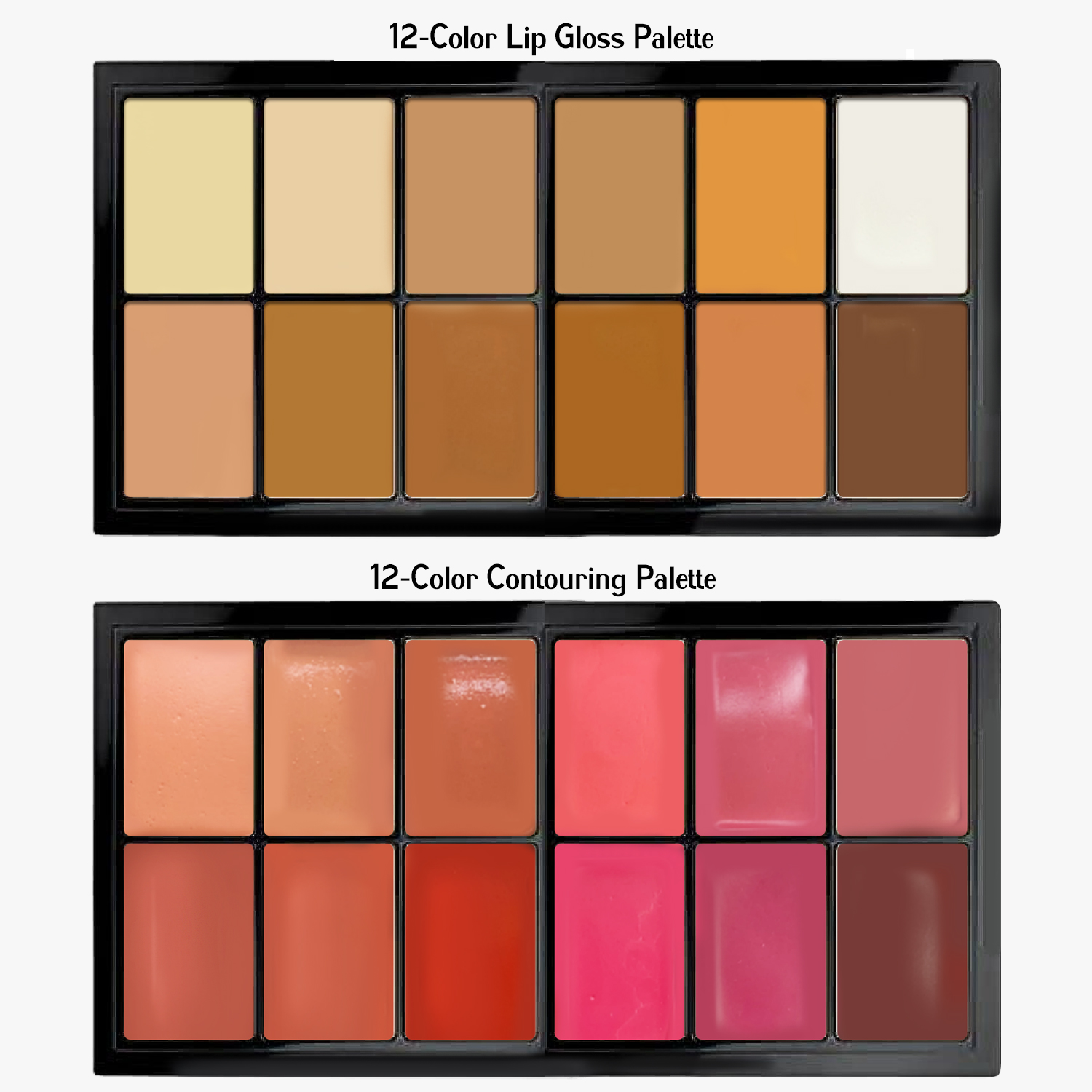 TINTS FEAST 12 Colour Creamy Highlighter Contour Blush Palette