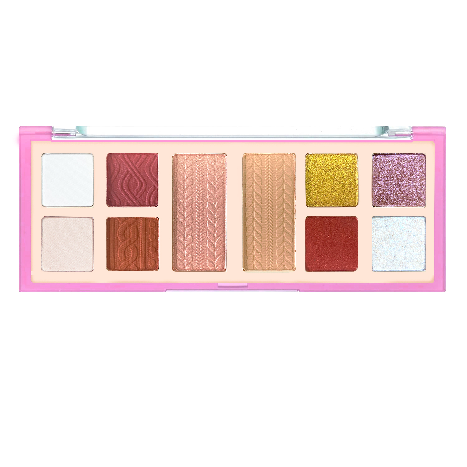 TINTS FEAST Palette di ombretti da 10 colori Glitter con finitura opaca luccicante
