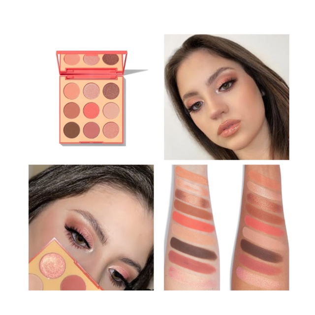 Tints Feast 9 Hot Colours Eyeshadow Logo personalizzato palette impermeabile lunga 