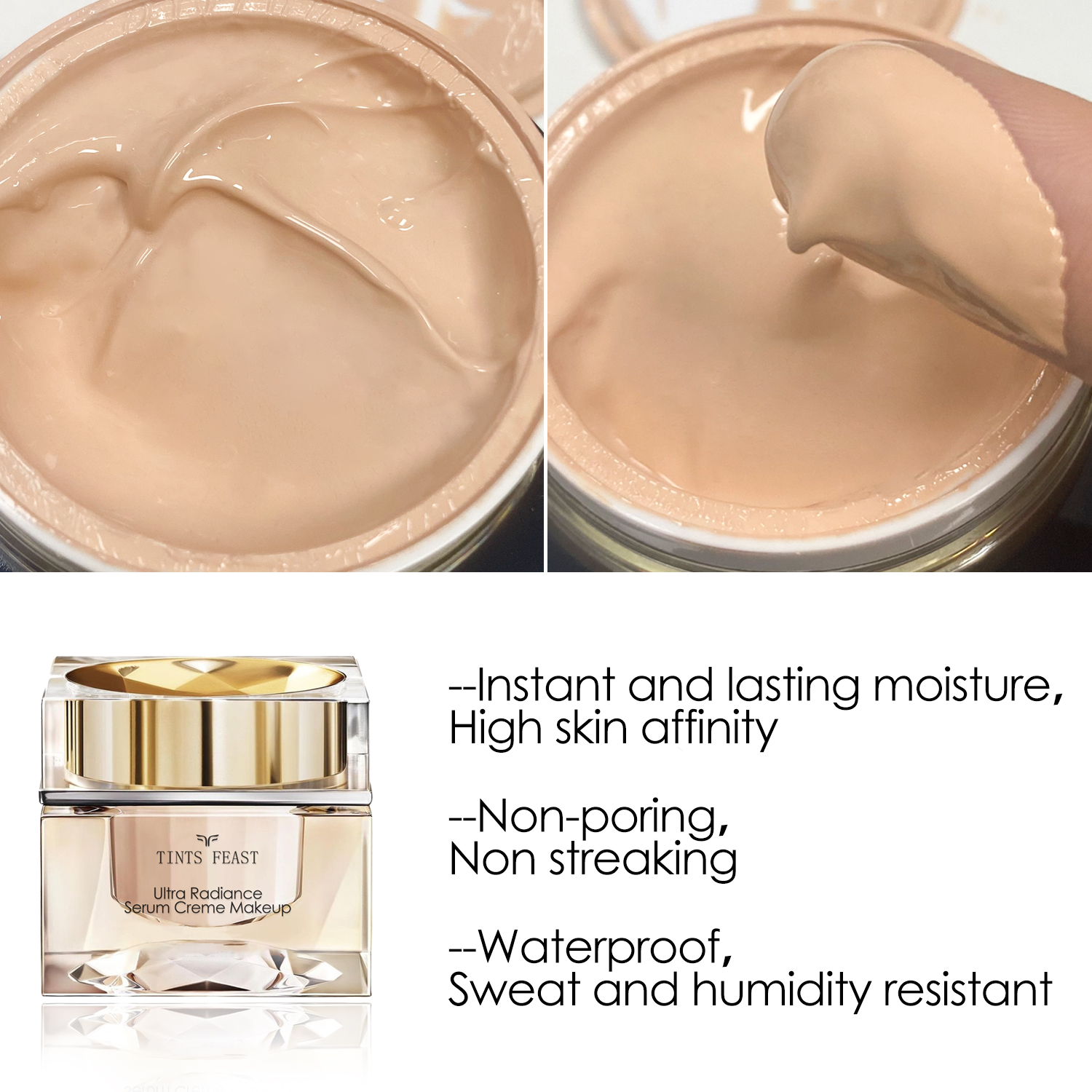 ULTRA RADIANCE SERUM CREME HOCHWERTIGE, LANGHALTENDE FOUNDATION