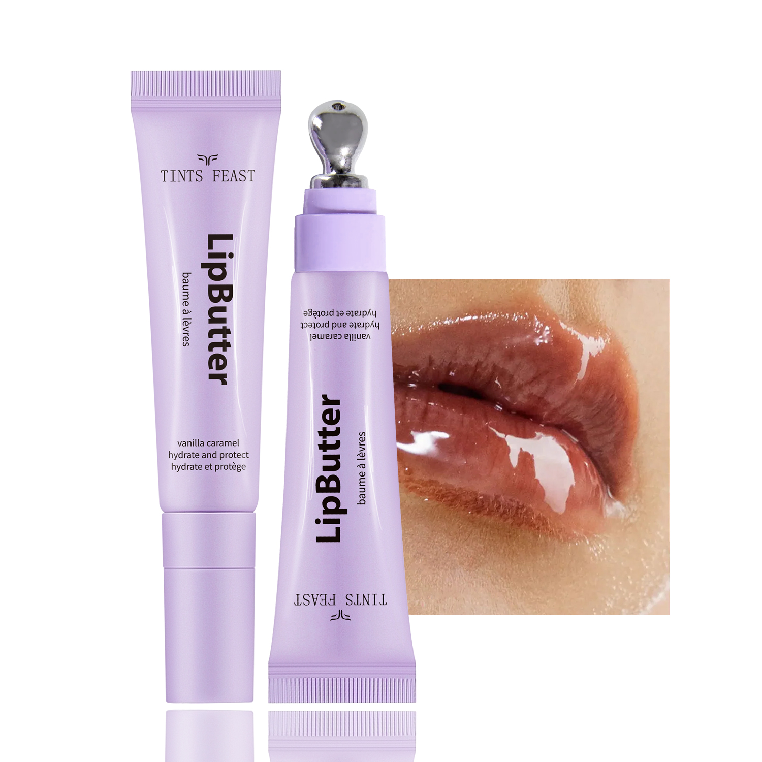 Lesk na rty Private Label Dlouhotrvaj&iacute;c&iacute; hladce hedv&aacute;bn&yacute; lesk na rty