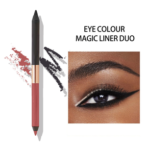 Double Headed Creamy Waterproof Smudge-proof อายแชโดว์ปากกาอายไลเนอร์