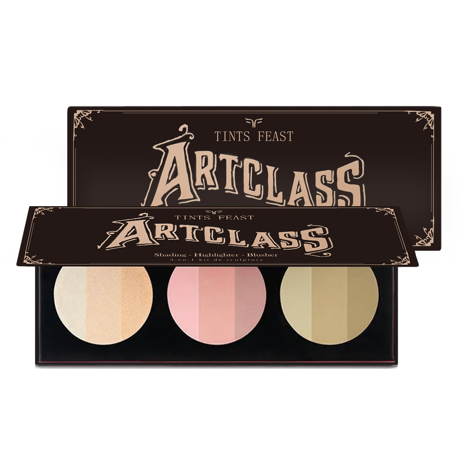 Paletka s rozjasňovačem konturov&eacute;ho bronzu